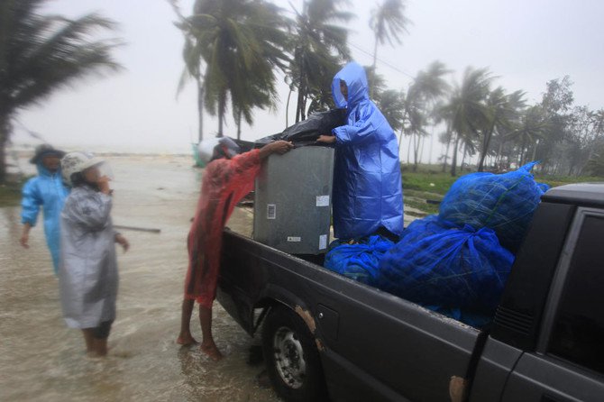 Thousands of Thais seek shelter as first tropical storm in decades nears coast