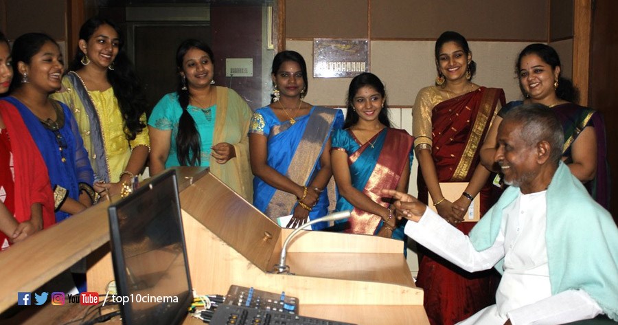 Ilaiyaraaja takes talent from 9 girls to sing in his composition!