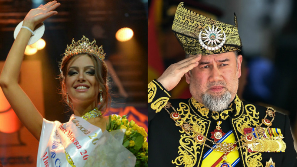 Malaysian king abdicates throne weeks after marrying Russian beauty queen