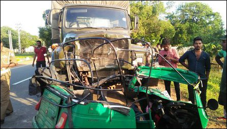 Speeding SL military truck claims lives of three Tamils on A9 highway
