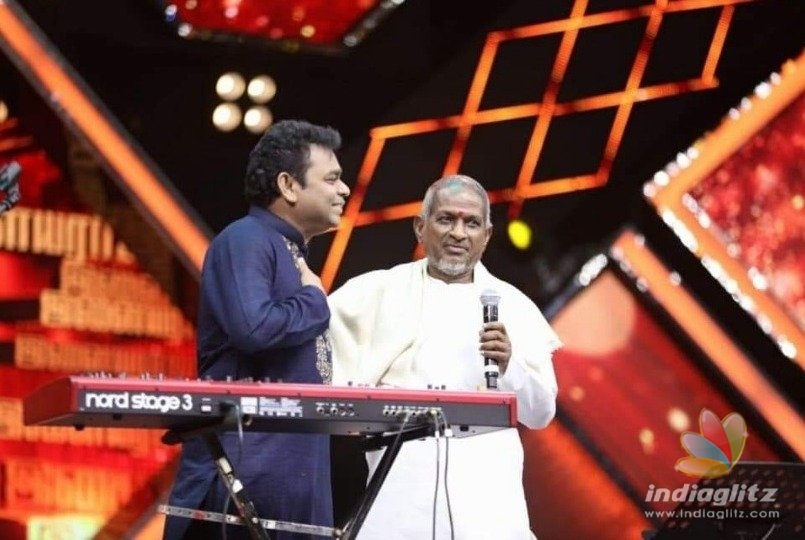 Historic Moment ! Ilayaraja sings in A.R. Rahman music