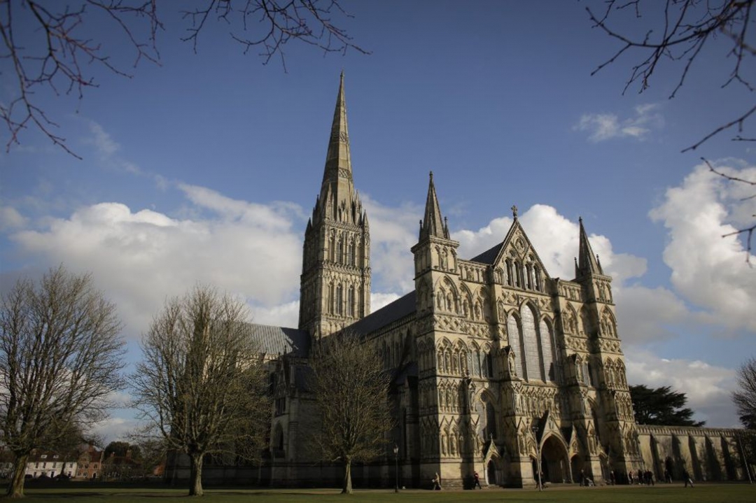 Russian flag hung on church in UK city where ex-spy poisoned