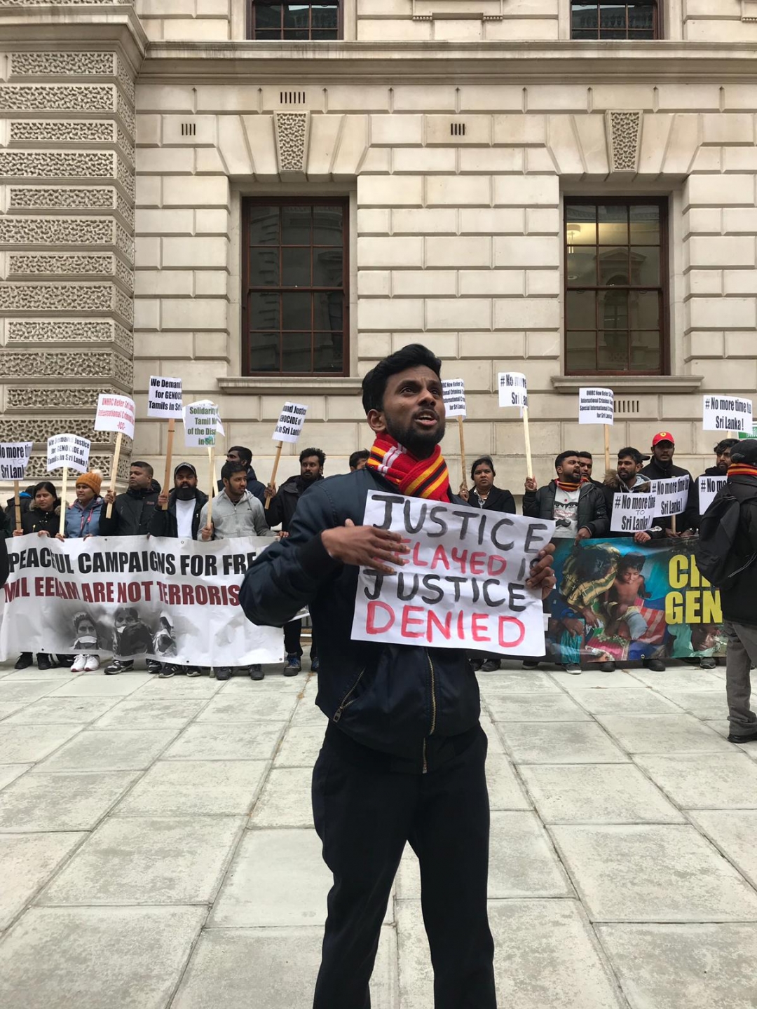 British Tamils protest against UN resolution extension for Sri Lanka