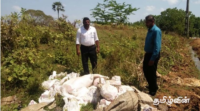 Legal action against those who throw garbage pits in Vavuniya ponds