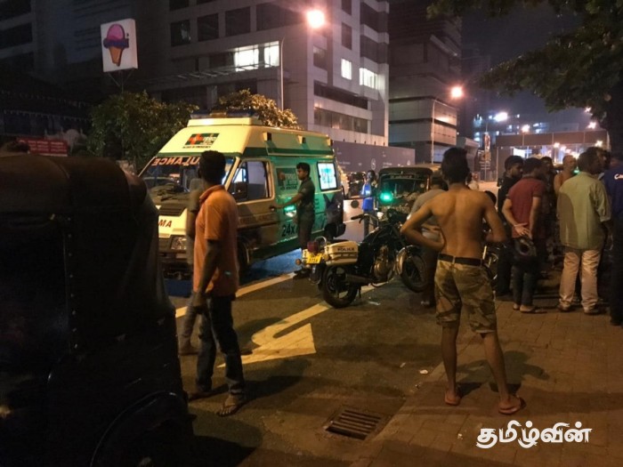 An explosion in Colombo