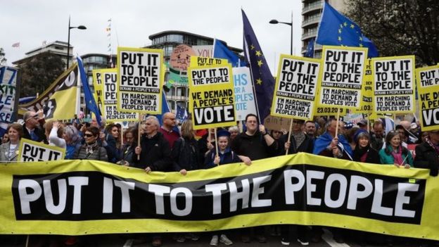 Brexit march: Thousands join referendum protest