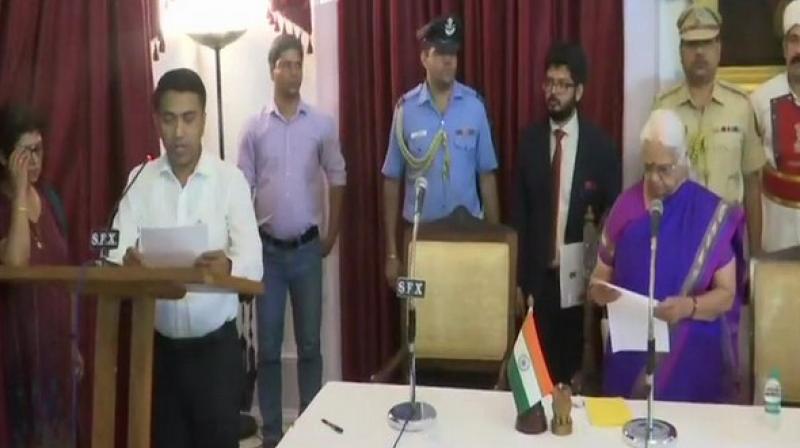 At 2 am oath ceremony, Pramod Sawant takes over as Goa Chief Minister