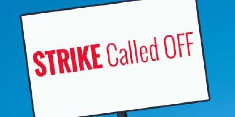 Planned railway strike called off