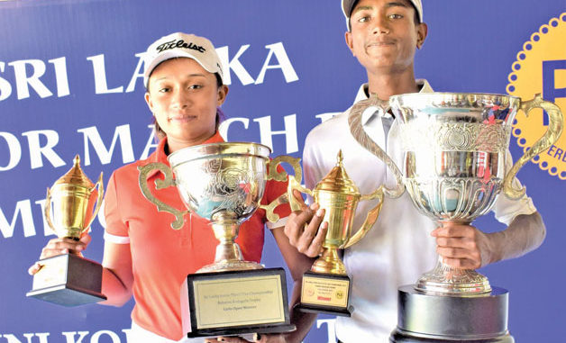 Dhuwarshan and Taniya emerge SL Junior golf champions