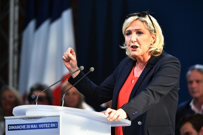 Blow for Macron as Le Pen tops EU election in France