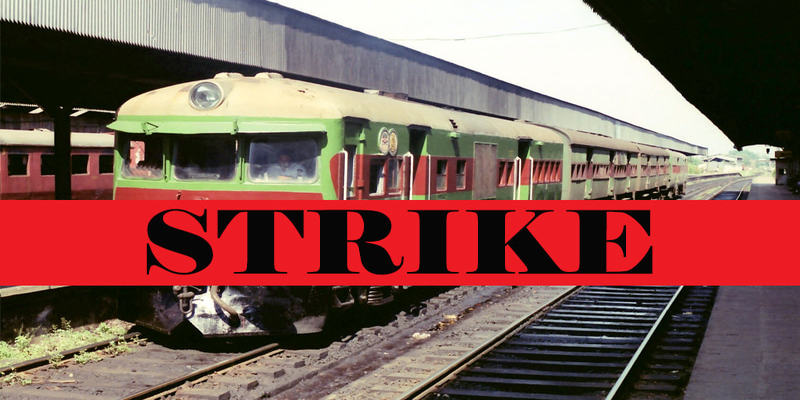 Railway trade union strike underway