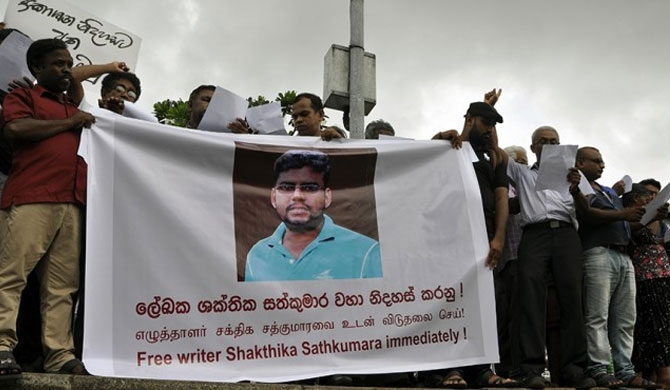 Journalists for Democracy in SriLanka to launch protests worldwide for the release of Shakthika