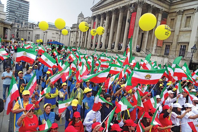 Iranian exiles rally in London to demand regime change in Tehran