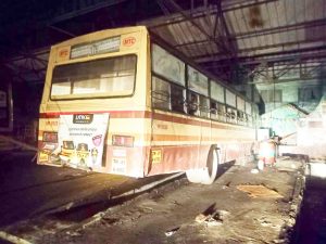 2 killed as MTC bus rams wall at Vadapalani depot