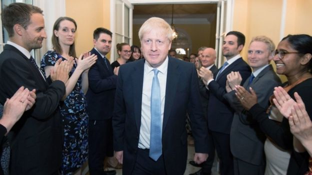 Boris Johnson overhauls cabinet on first day as PM