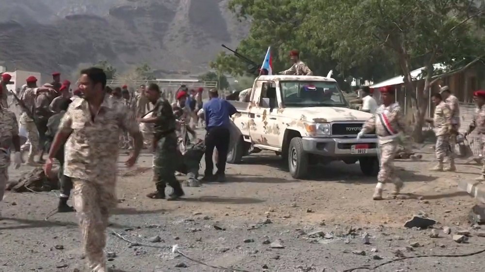 Houthi attack on military parade kills dozens in Yemen’s Aden