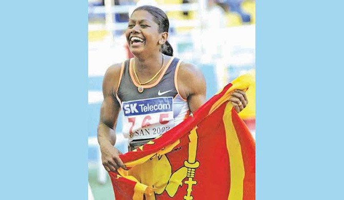 Olympic silver medalist Susanthika contracts with Covid -19