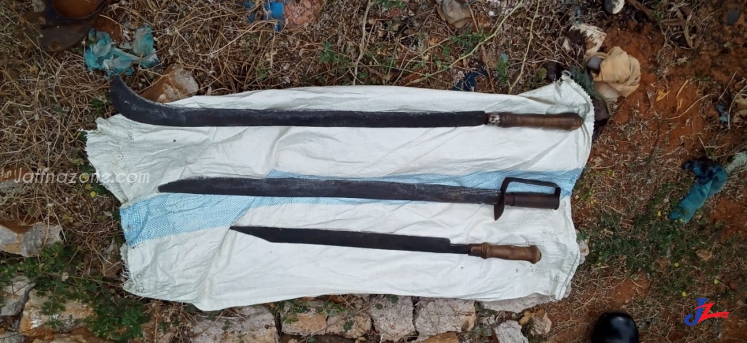 3 swords seized by Military Intelligence unit when they were kept ready for attack .