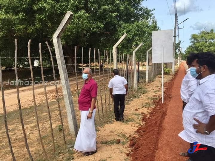 Military targets Released Tamils’ land in Valli West ? Sumanthiran surveys the spot!