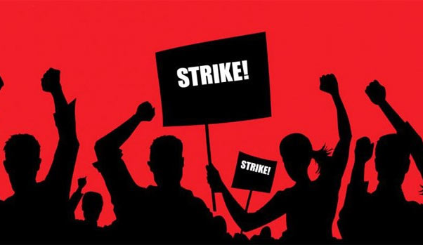 44 trade unions representing the health services sector token strike today