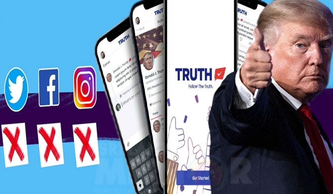 A new social media platform 'Truth Social' to be launched by Ex- US president Donald Trump