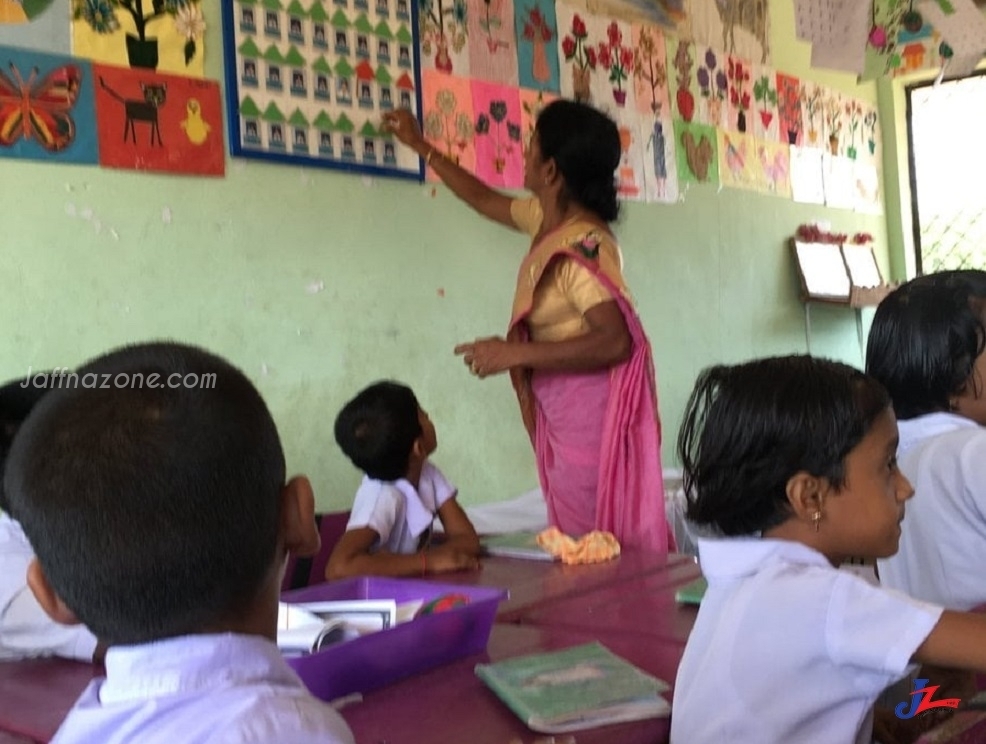 Attendance of students in primary schools in Jaffna District dull