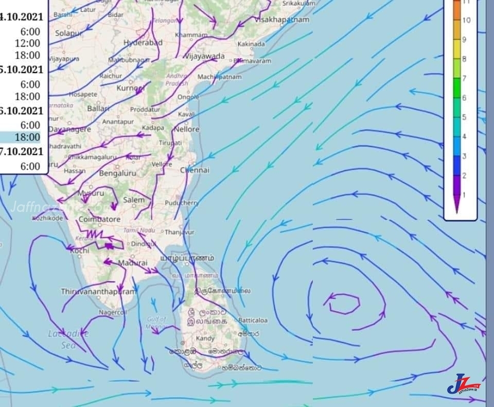 Possible for low depression! Rain to continue in North!!- Senior lecturer in J/ campus, N, Piratheepatajah