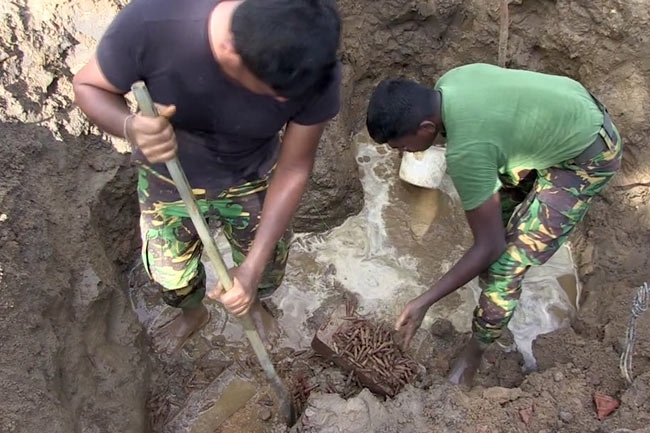 STF recovers large cache of ammunition from Kilinochi