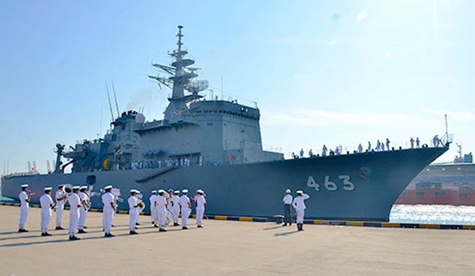 Two Japan Maritime Self-Defense Force ships arrive in Colombo