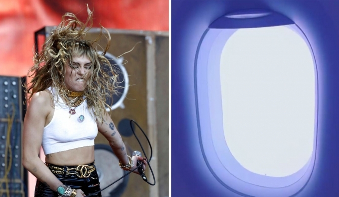 Miley Cyrus's plane struck by lightning