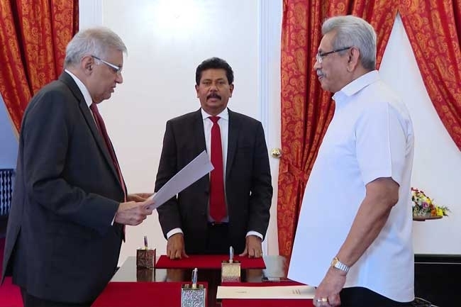 PM Ranil Wickremesinghe sworn in as Finance Minister