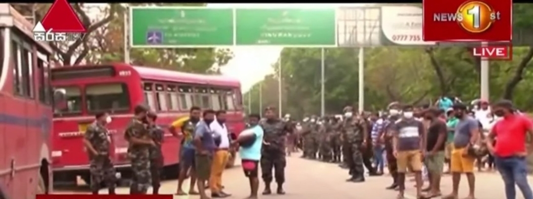 People’s Checkpoint on road leading to BIA