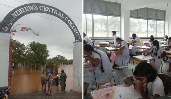 O/L exam center in Puttalam flooded