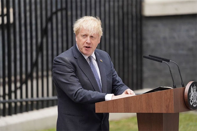 UK PM Boris Johnson announces his resignation