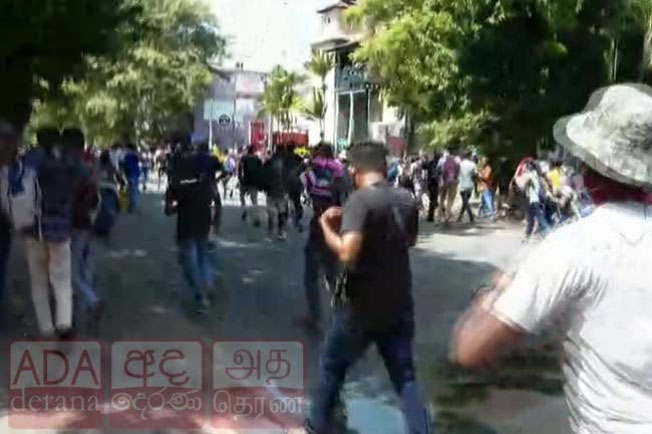 Police fire tear gas at protesters near PM’s Office