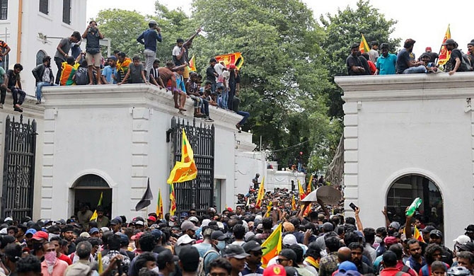 When protesters surrounded Presidential Palace, Basil was inside!