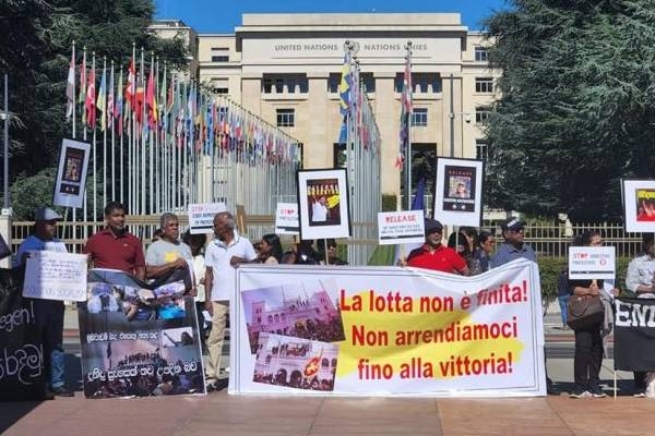 Massive protest in Geneva against Srilanka