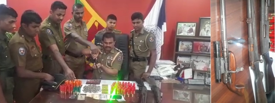 Modified sniper & other weapons found in Beruwala