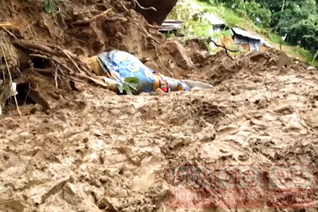 Two dead, another injured as rock slip buries house