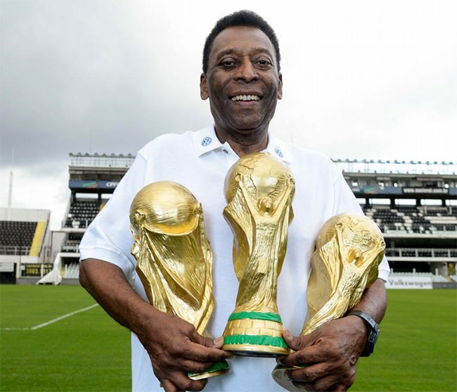 did pele won 3 world cups