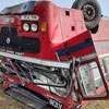 Bus topples on A9 road; one dead, 20 injured