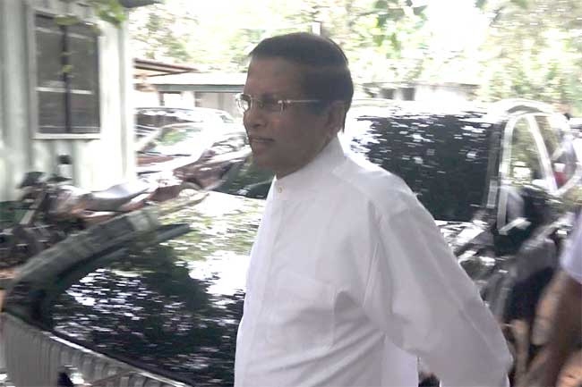 Former President Sirisena seen in defendant’s dock after warning from Fort Magistrate