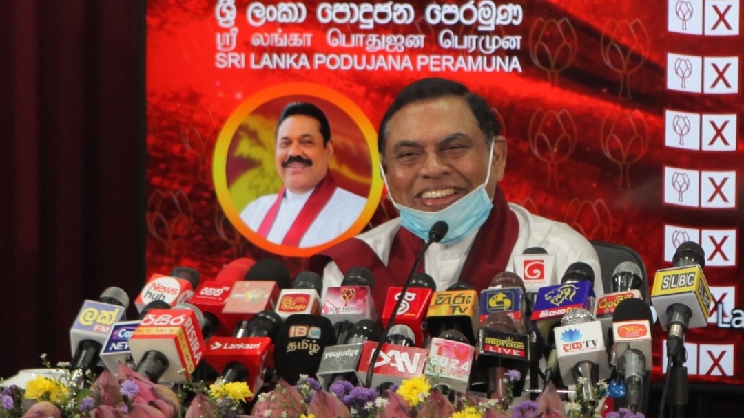 Sri Lanka’s Basil Rajapaksa hijacks JVP slogan to absolve ruling party