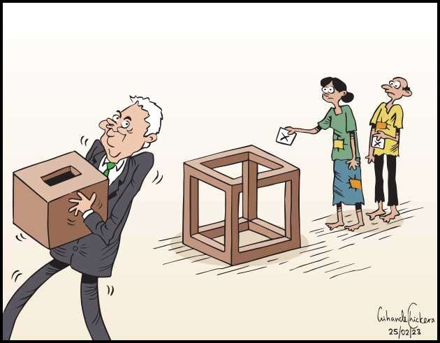 Postponing or stealing ballot boxes mount to human rights violation in true democracy!