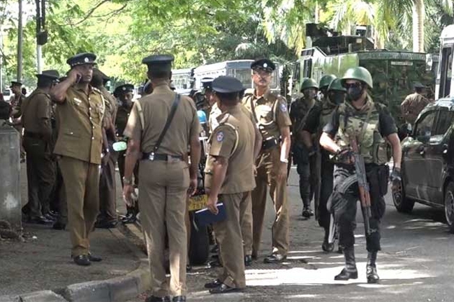 Heavy security presence in Colombo